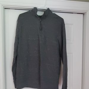 Gray 1/4 zip pullover